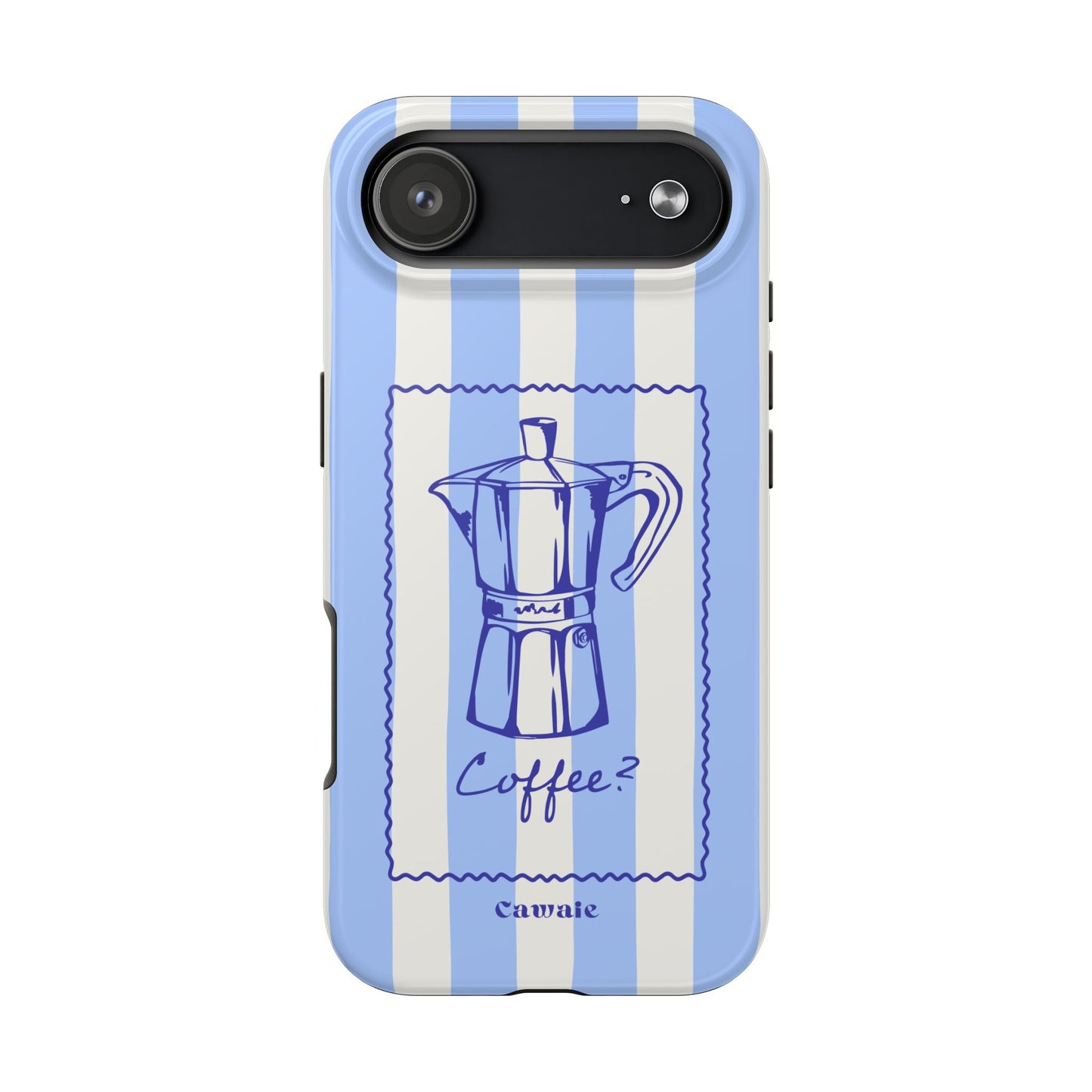 Cawaie Caffè Blue Stripe MagSafe iPhone 17 Air Case