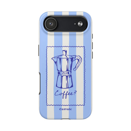 Cawaie Caffè Blue Stripe MagSafe iPhone 17 Air Case