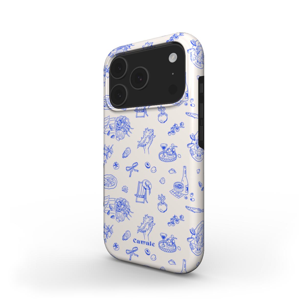 Cawaie Coastal Summer Blue MagSafe iPhone 17 Pro Case Riveria