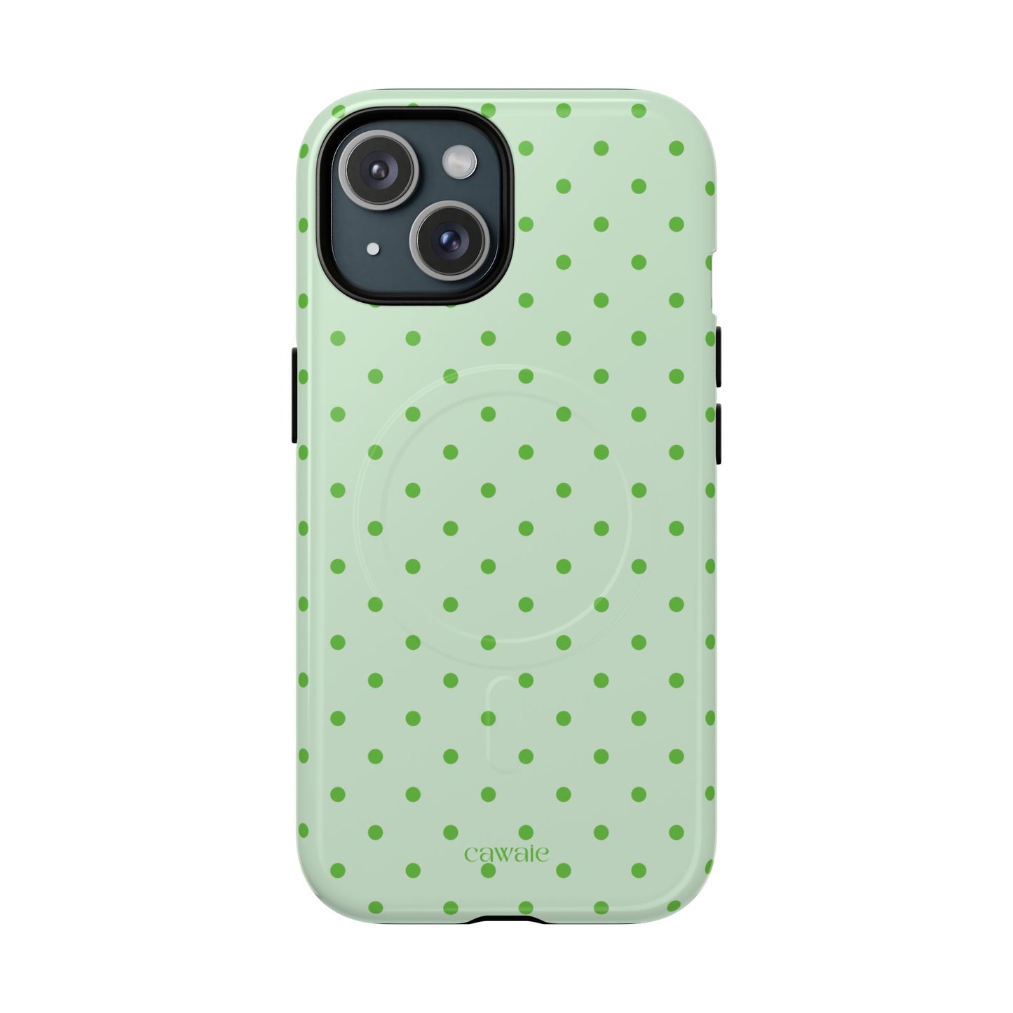 Cawaie Pistachio Polka Dot MagSafe Case iPhone 15 Phone case