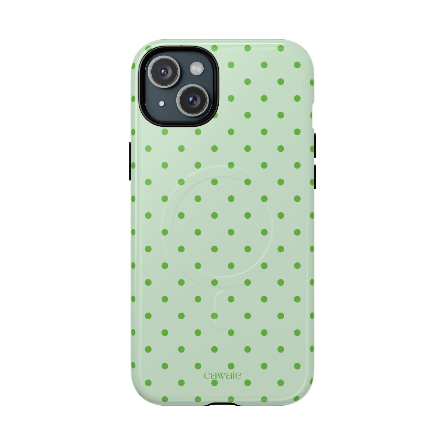 Cawaie Pistachio Polka Dot MagSafe Case iPhone 15 Plus Phone case