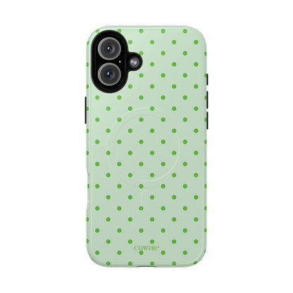 Cawaie Pistachio Polka Dot MagSafe iPhone Case 16 Plus Phone case