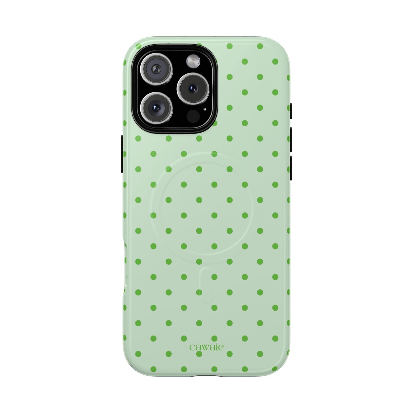 Cawaie Pistachio Polka Dot MagSafe iPhone Case 16 Pro Max Phone case
