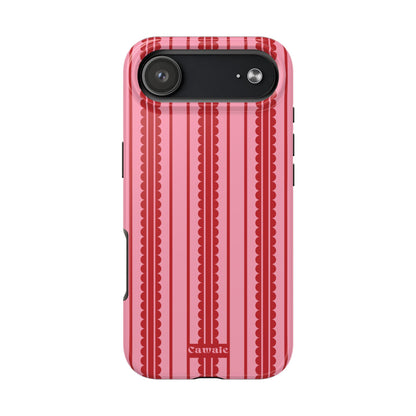 Cawaie Red Pink Stripe MagSafe iPhone 17 Air Case