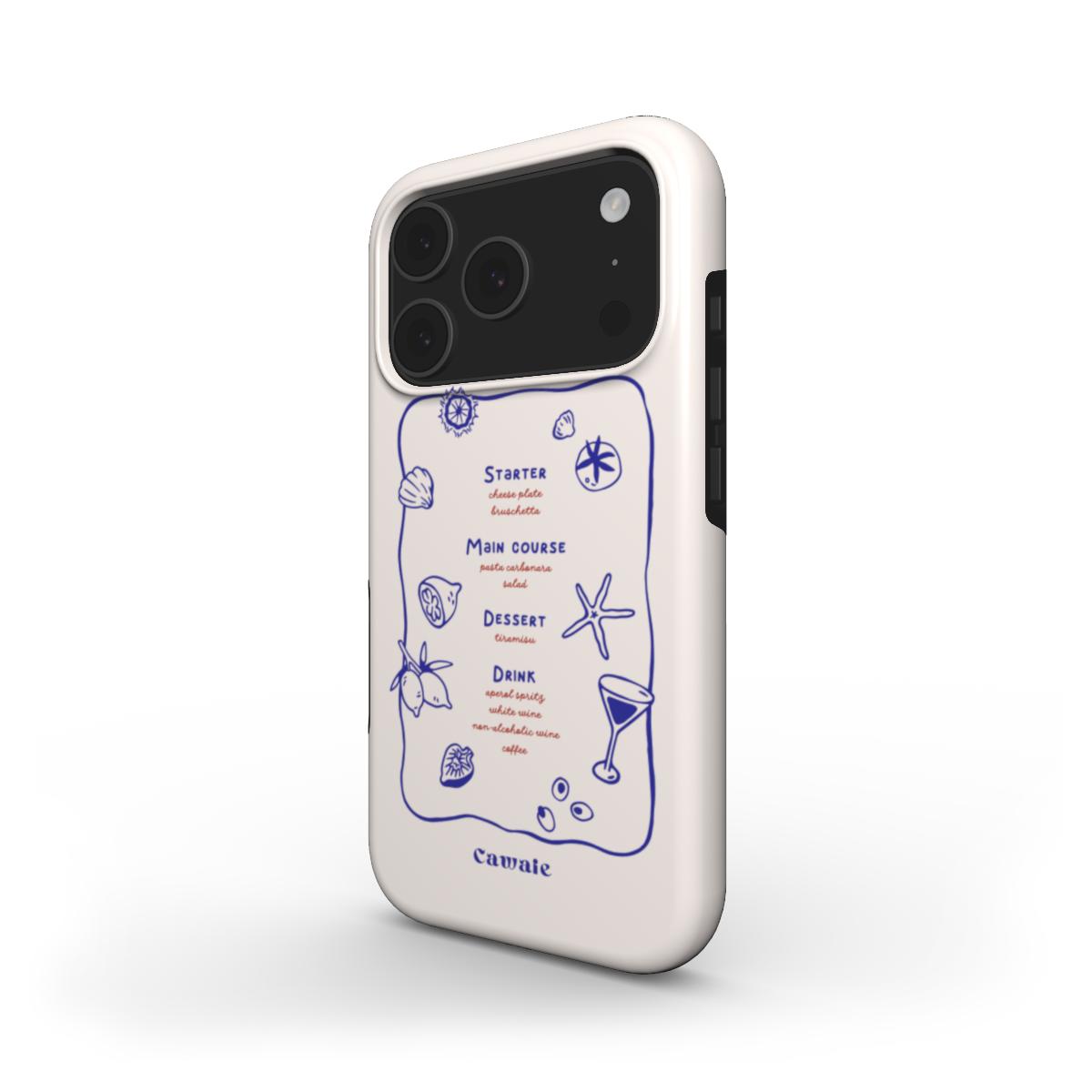 Cawaie Trattoria MagSafe iPhone 17 Pro Max Case Menu