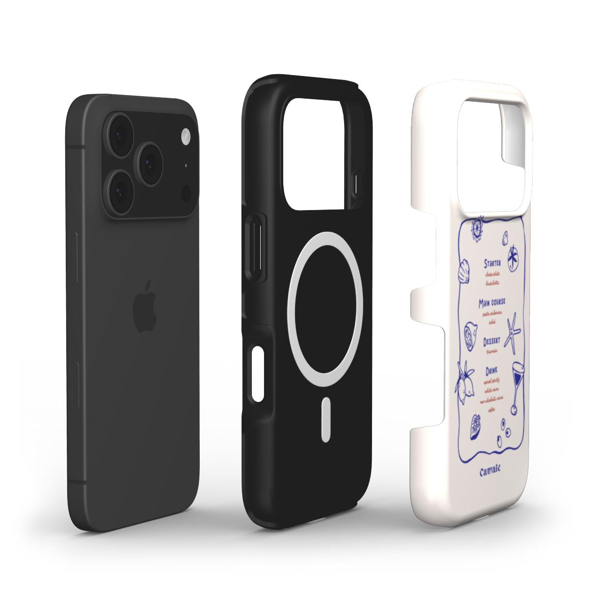 Cawaie Trattoria MagSafe iPhone 17 Pro Max Case Seashells Tomato