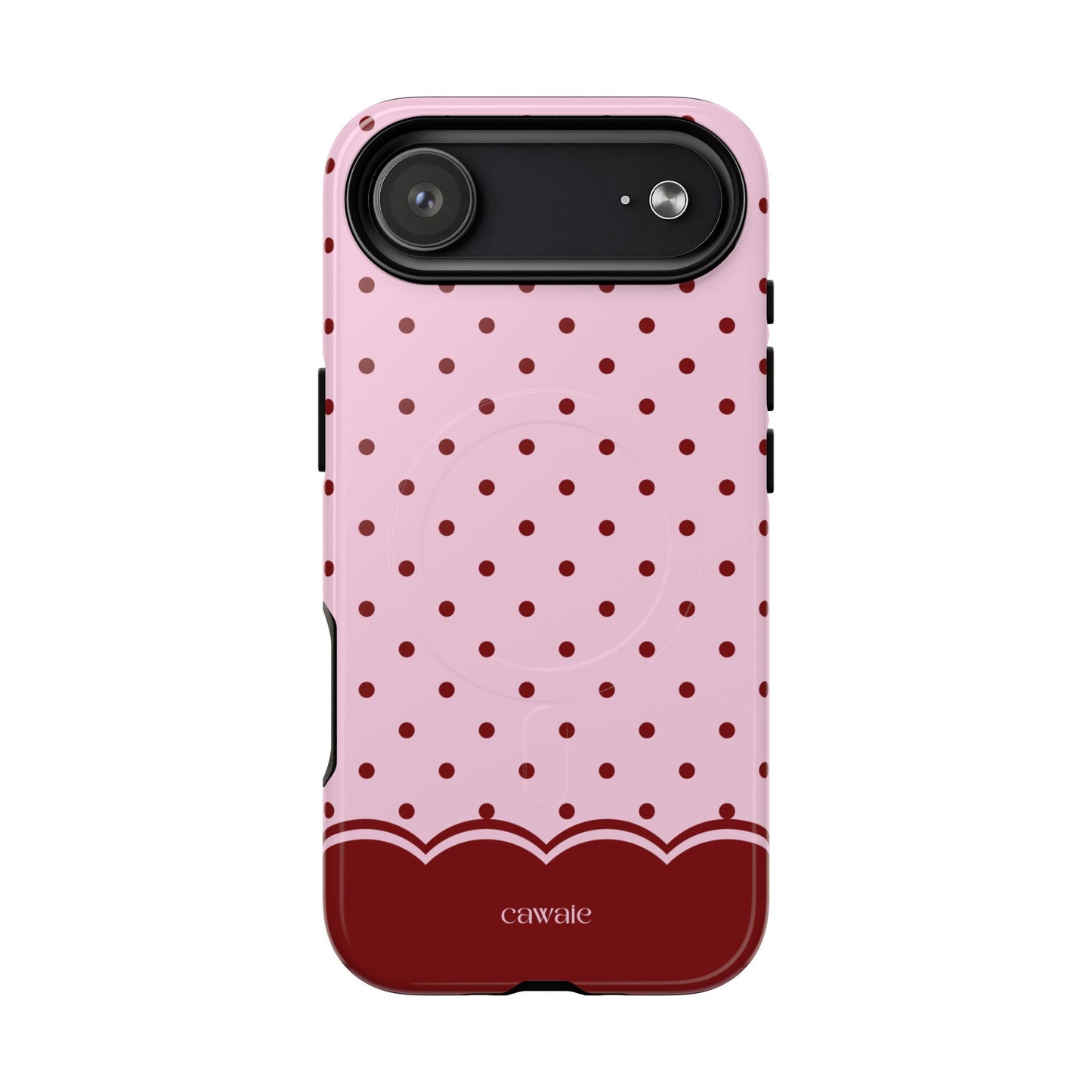 Strawberry Polka Dot MagSafe iPhone Case