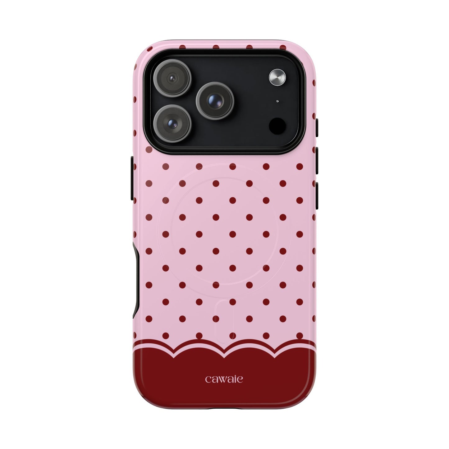 Strawberry Polka Dot MagSafe iPhone Case