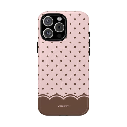 Praline Polka Dot MagSafe iPhone Case
