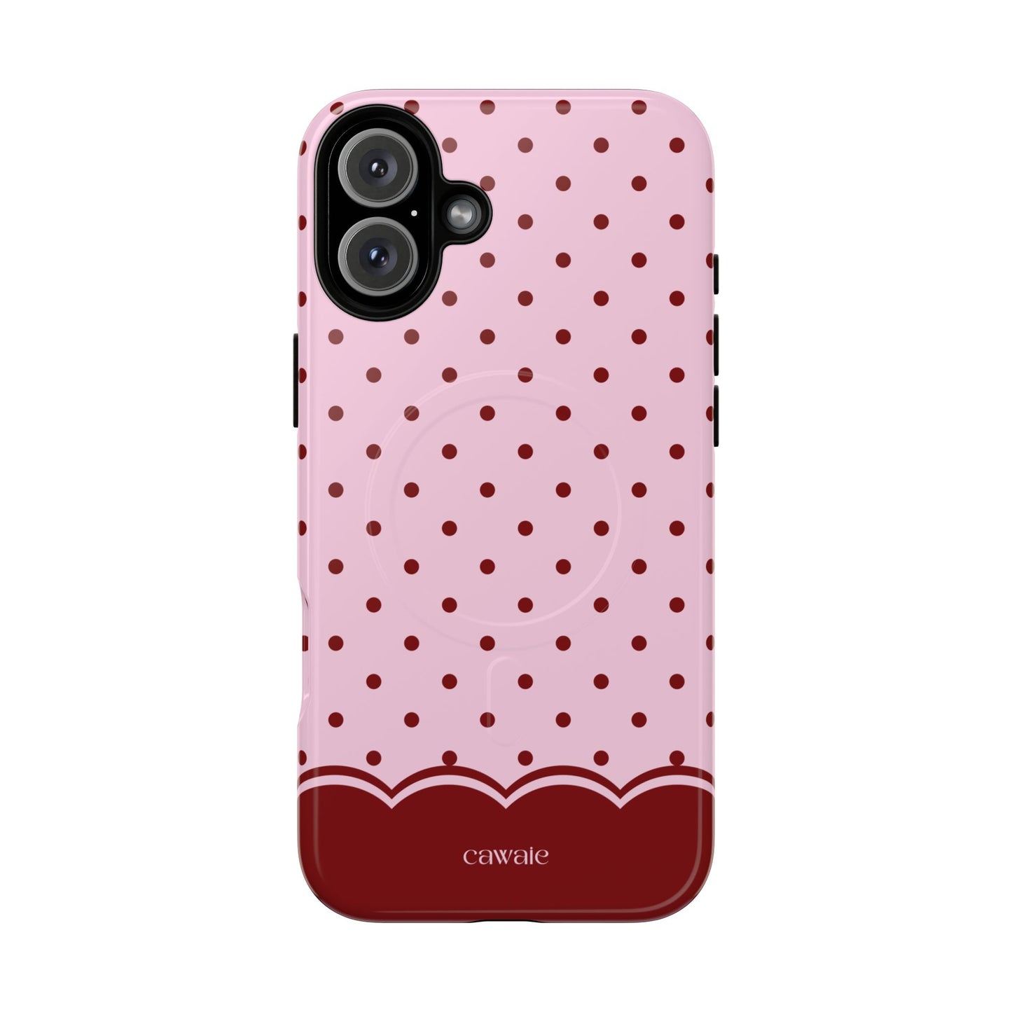 Strawberry Polka Dot MagSafe iPhone Case
