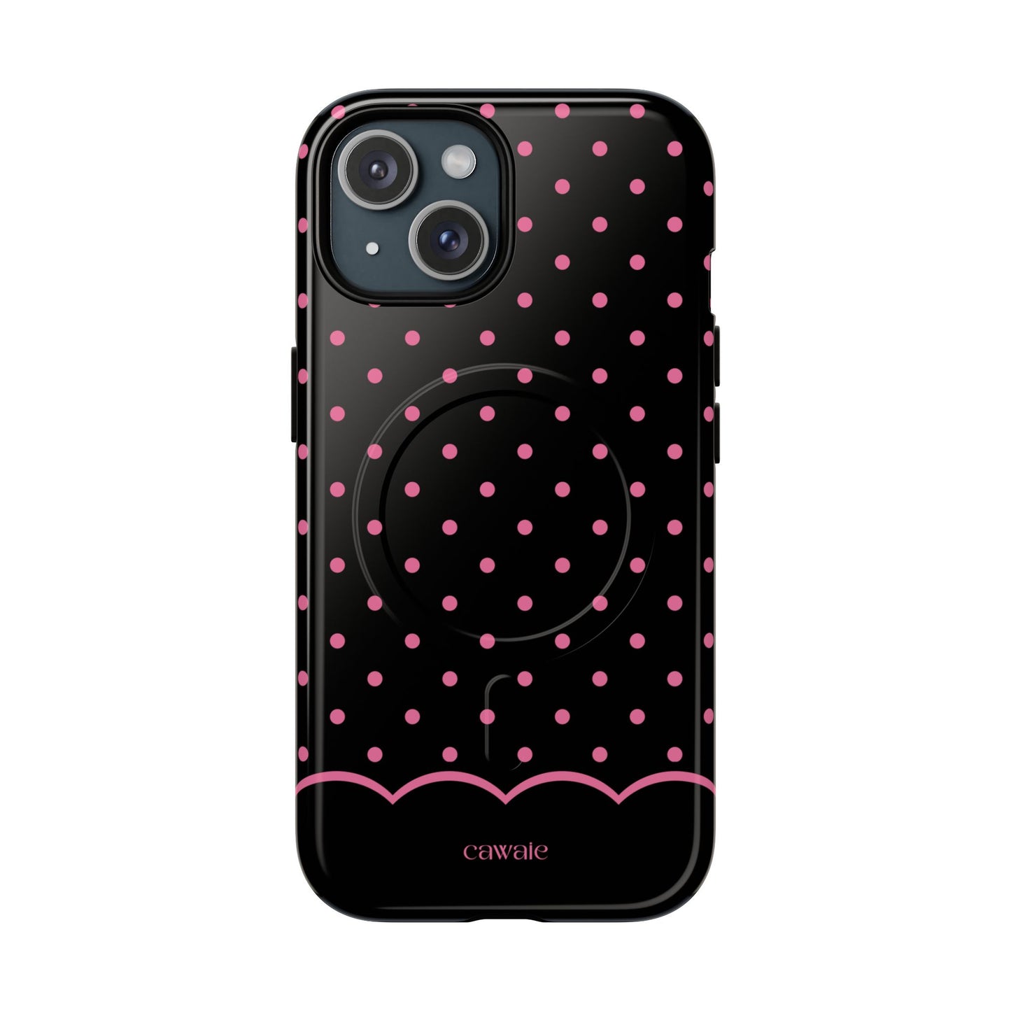 Midnight Polka Dot MagSafe iPhone Case