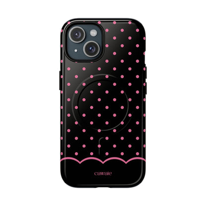 Midnight Polka Dot MagSafe iPhone Case