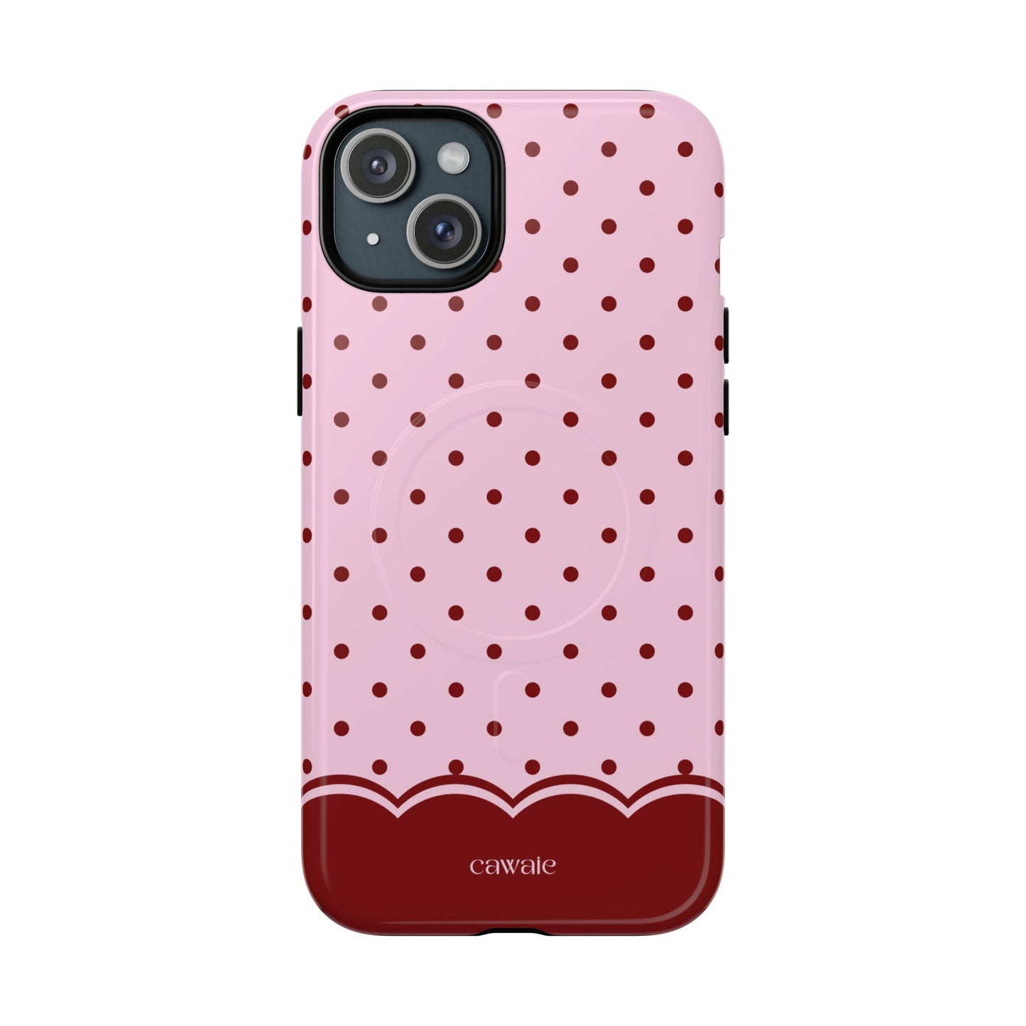 Strawberry Polka Dot MagSafe iPhone Case