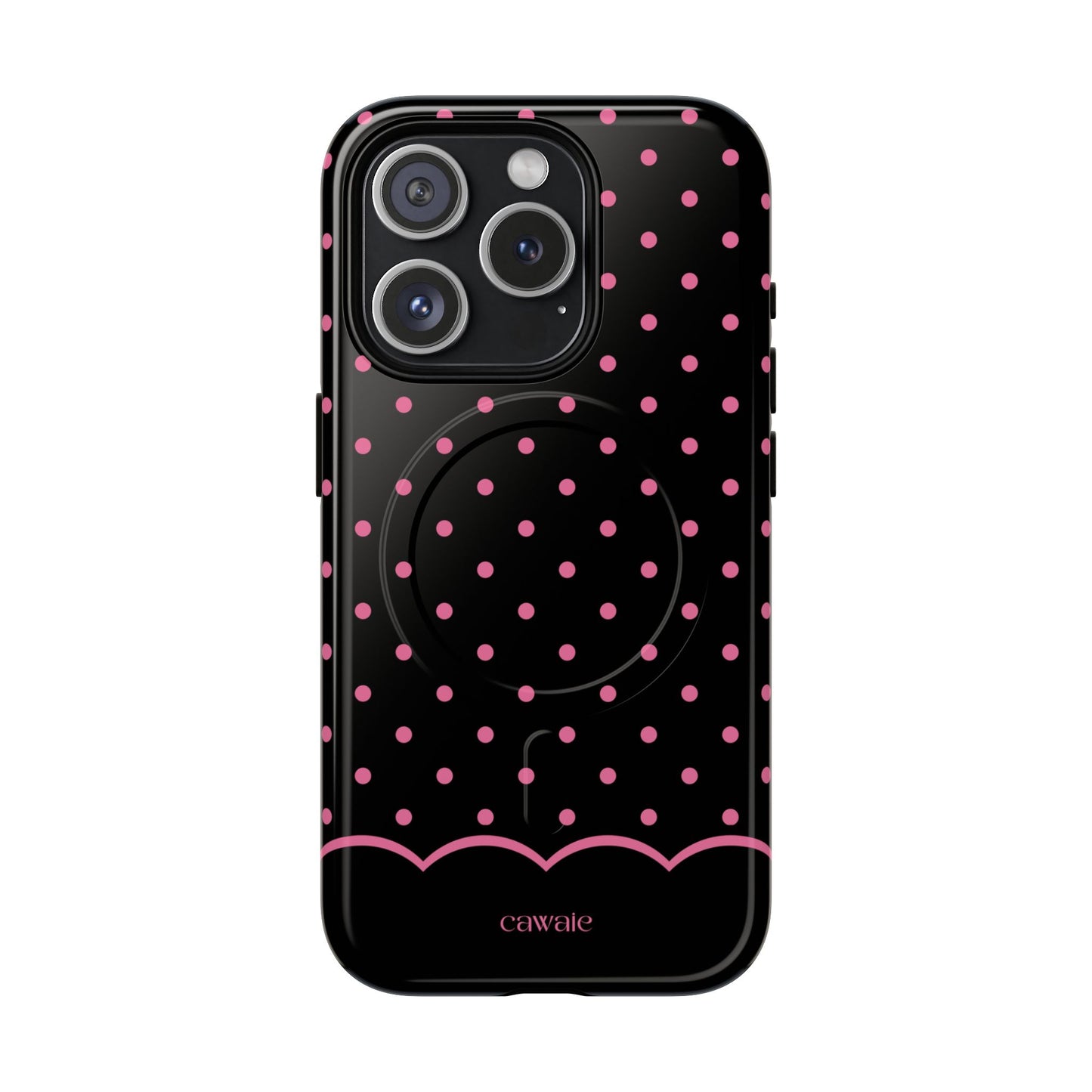 Midnight Polka Dot MagSafe iPhone Case
