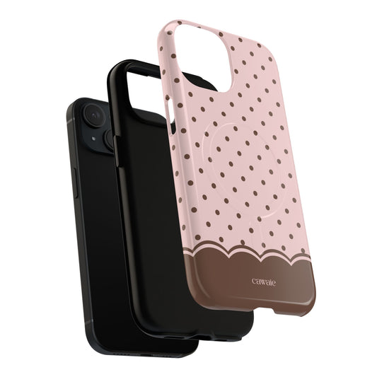 Praline Polka Dot MagSafe iPhone Case