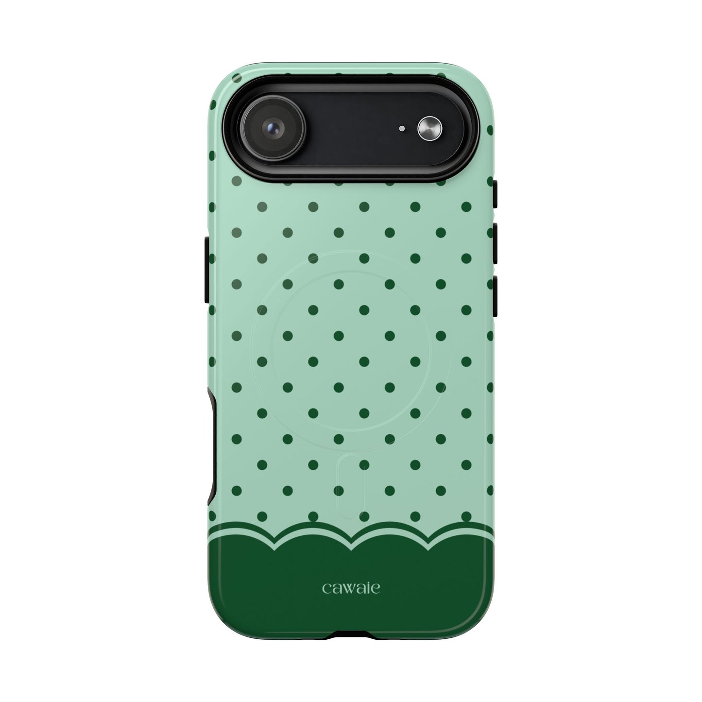 Cawaie Matcha Polka Dot MagSafe iPhone Case - Cute Aesthetic iPhone 17 Air Phone Case
