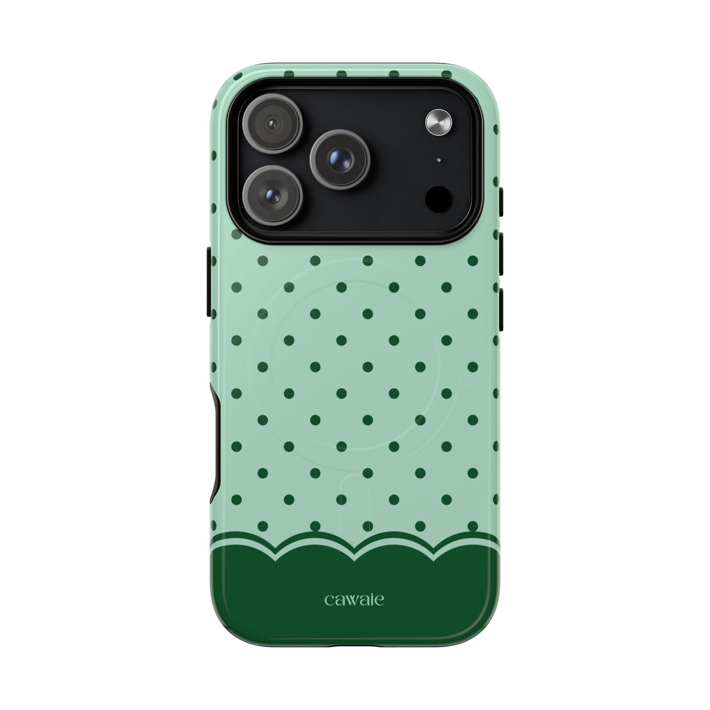 Cawaie Matcha Polka Dot MagSafe iPhone Case - Cute Aesthetic iPhone 17 Pro Phone Case