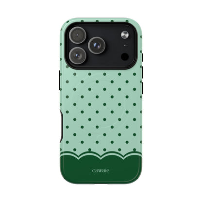Cawaie Matcha Polka Dot MagSafe iPhone Case - Cute Aesthetic iPhone 17 Pro Phone Case